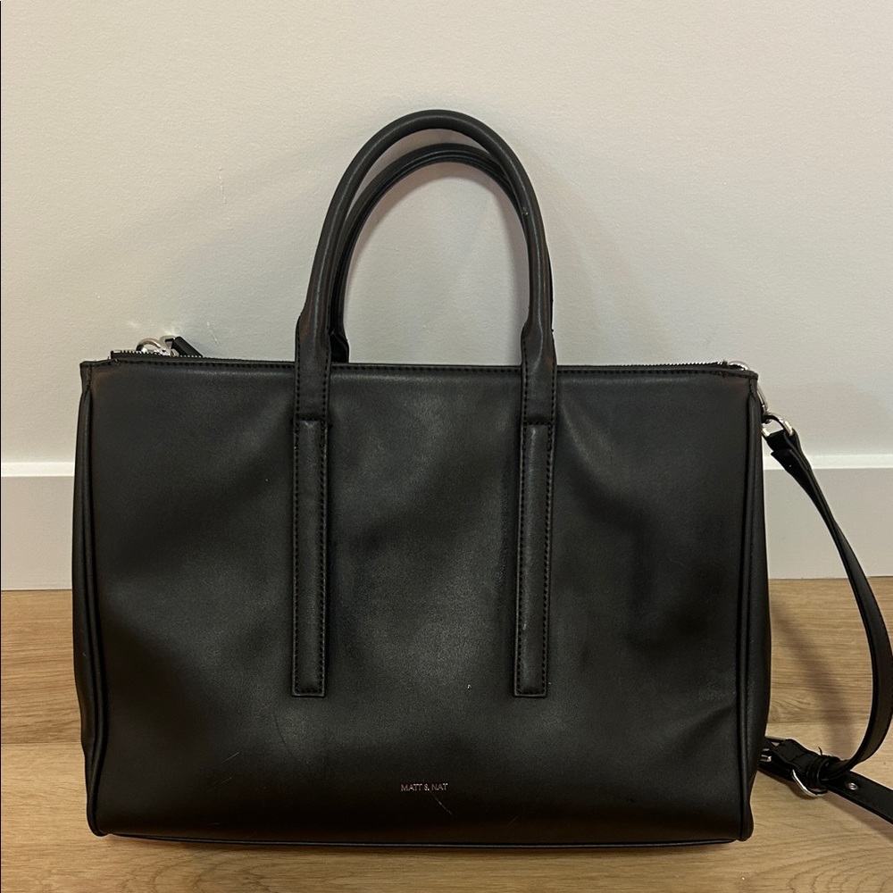 Matt & Nat Classic Black laptop bag